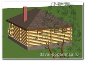 Баня 6х8 и ее планировка