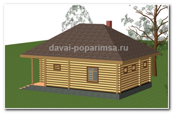 Баня с бассейном 6&times;8.5 метров