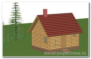 Планировки бань – компактный план на 5×4 метров Планировки бань – компактный план на 5×4 метров